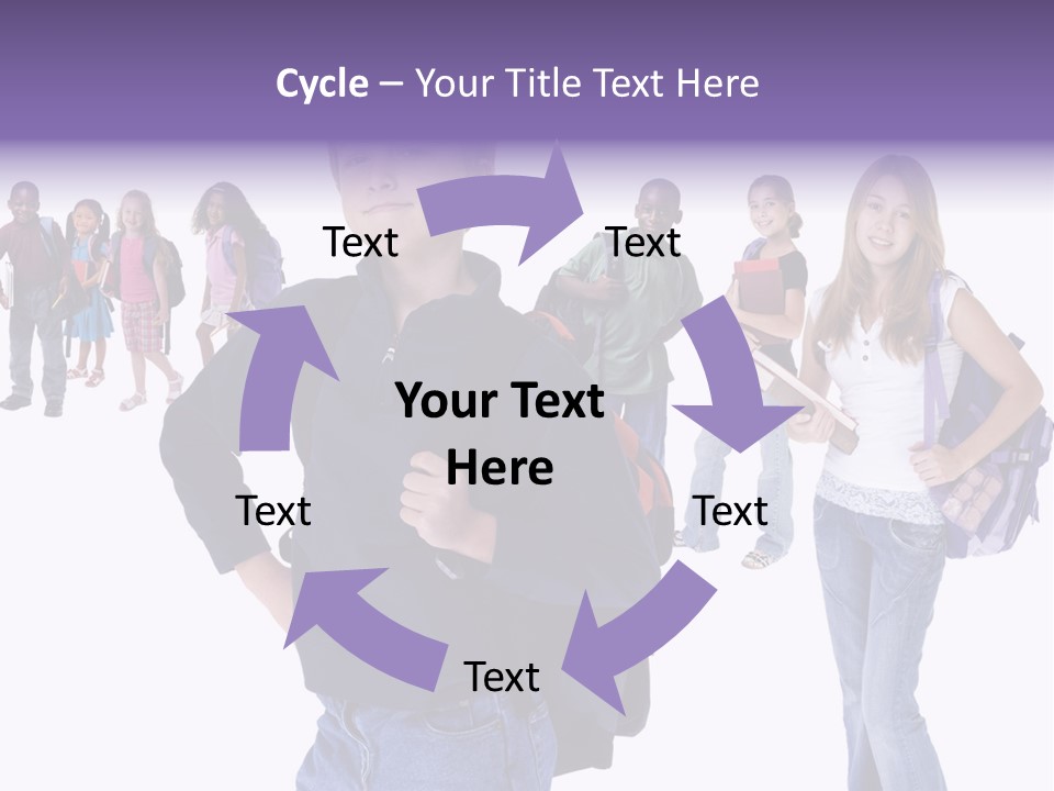 Cute Innocents Pretty PowerPoint Template