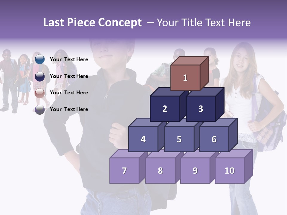 Cute Innocents Pretty PowerPoint Template