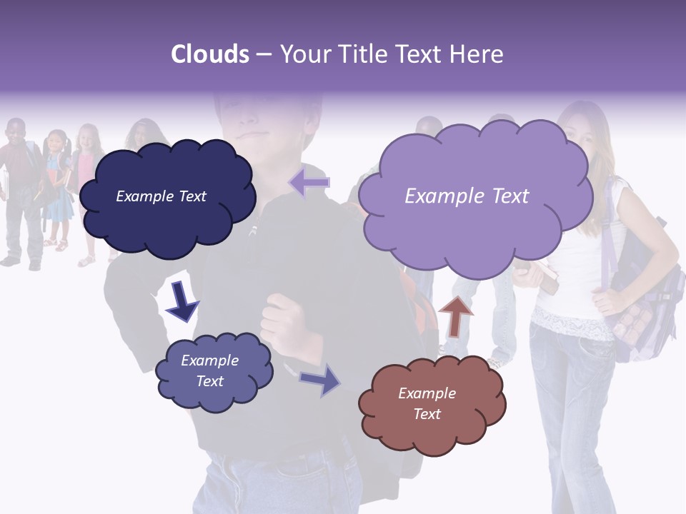 Cute Innocents Pretty PowerPoint Template