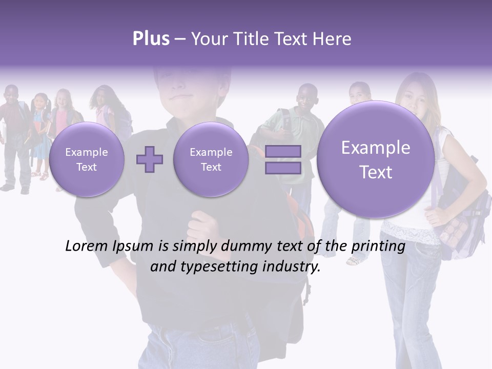 Cute Innocents Pretty PowerPoint Template