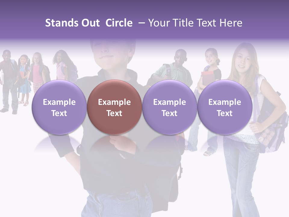 Cute Innocents Pretty PowerPoint Template