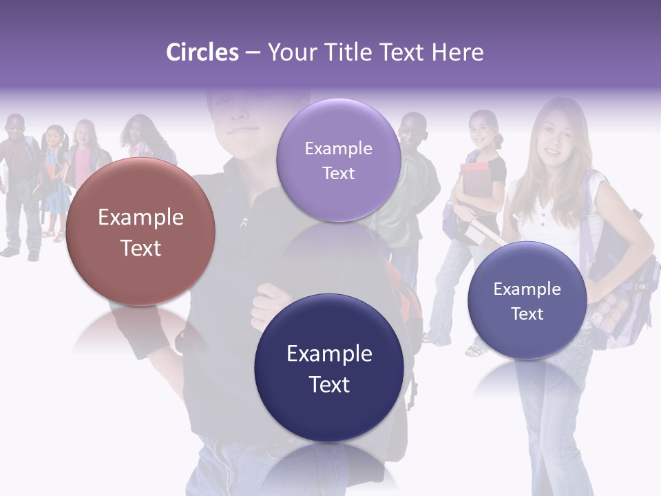 Cute Innocents Pretty PowerPoint Template