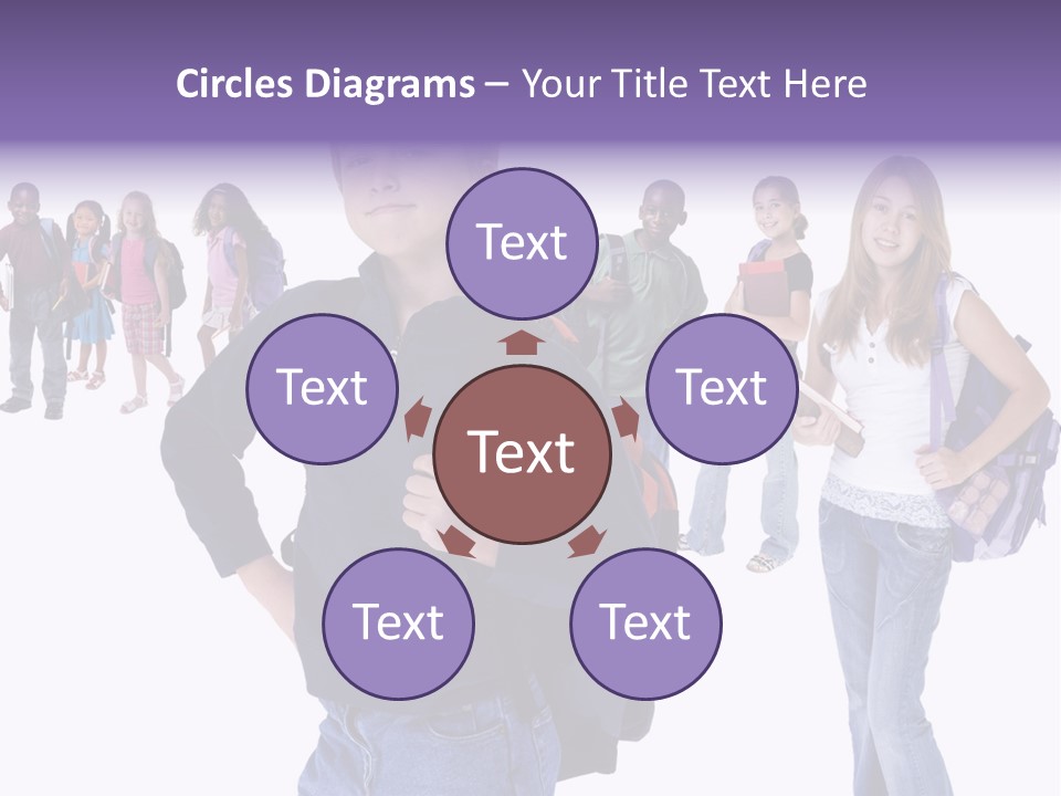 Cute Innocents Pretty PowerPoint Template