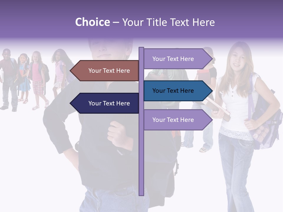 Cute Innocents Pretty PowerPoint Template