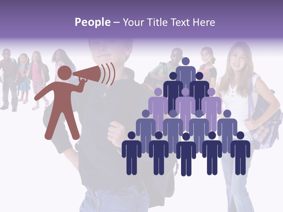 Cute Innocents Pretty PowerPoint Template