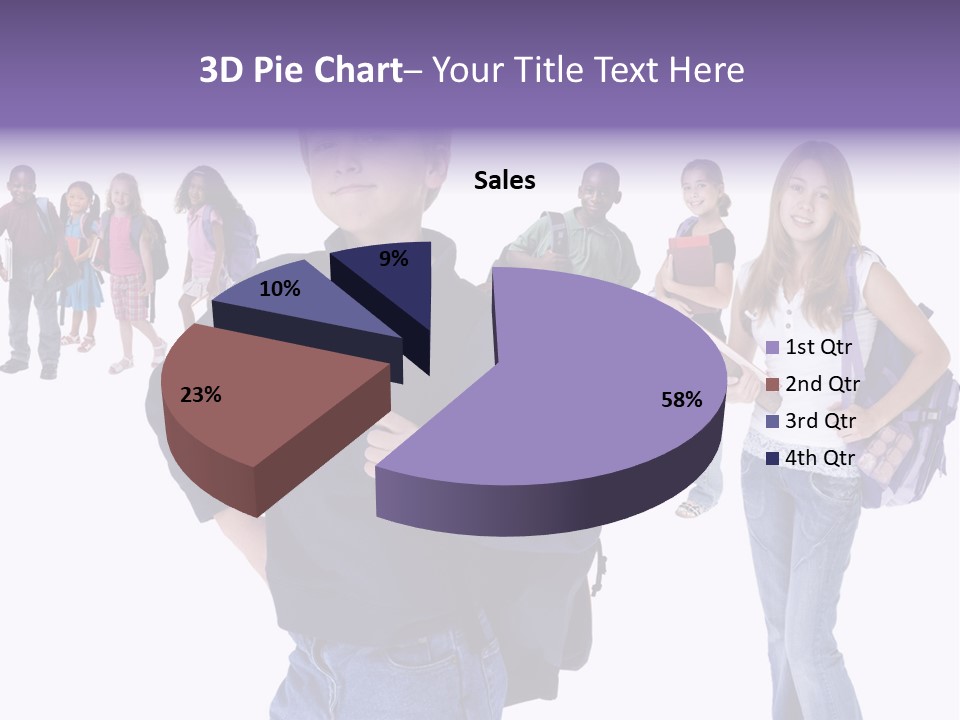 Cute Innocents Pretty PowerPoint Template