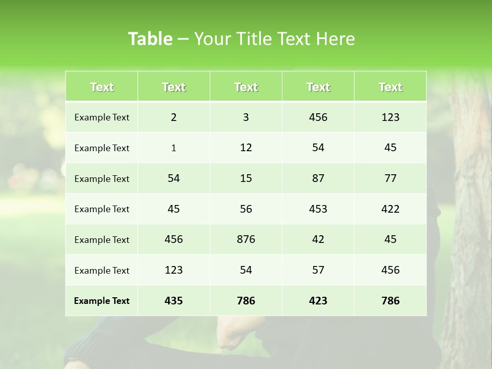 Park Leisure Stubble PowerPoint Template