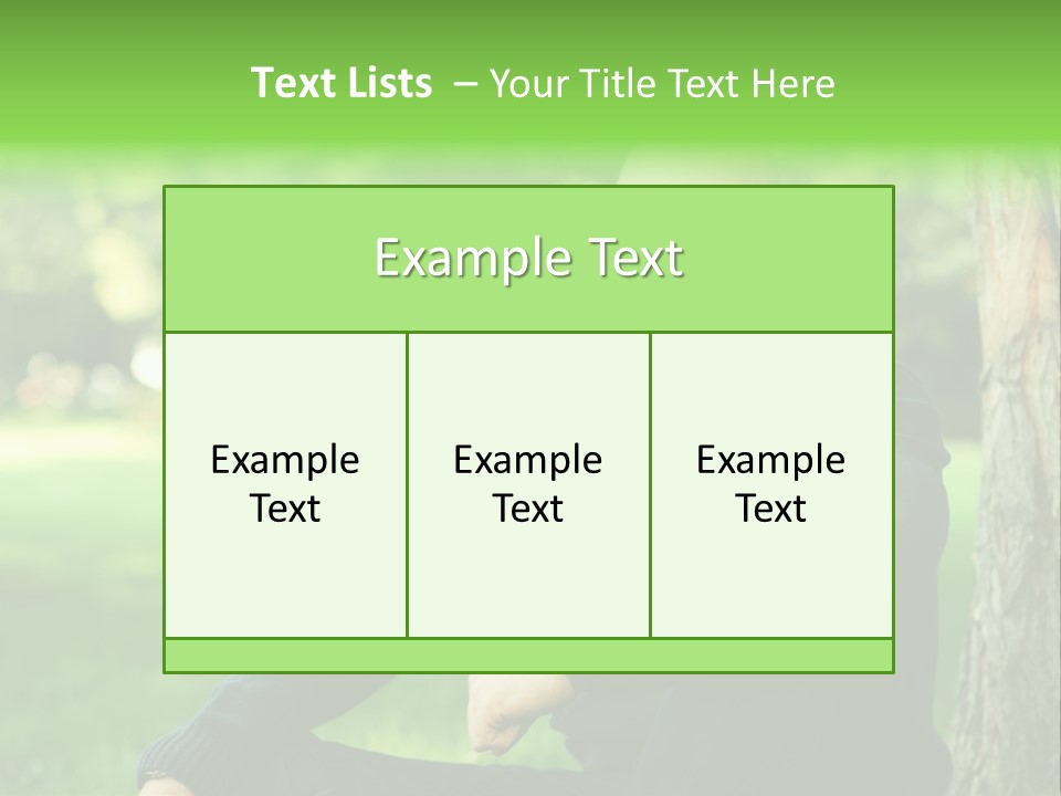 Park Leisure Stubble PowerPoint Template