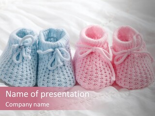 Infant Boy Crocheted PowerPoint Template