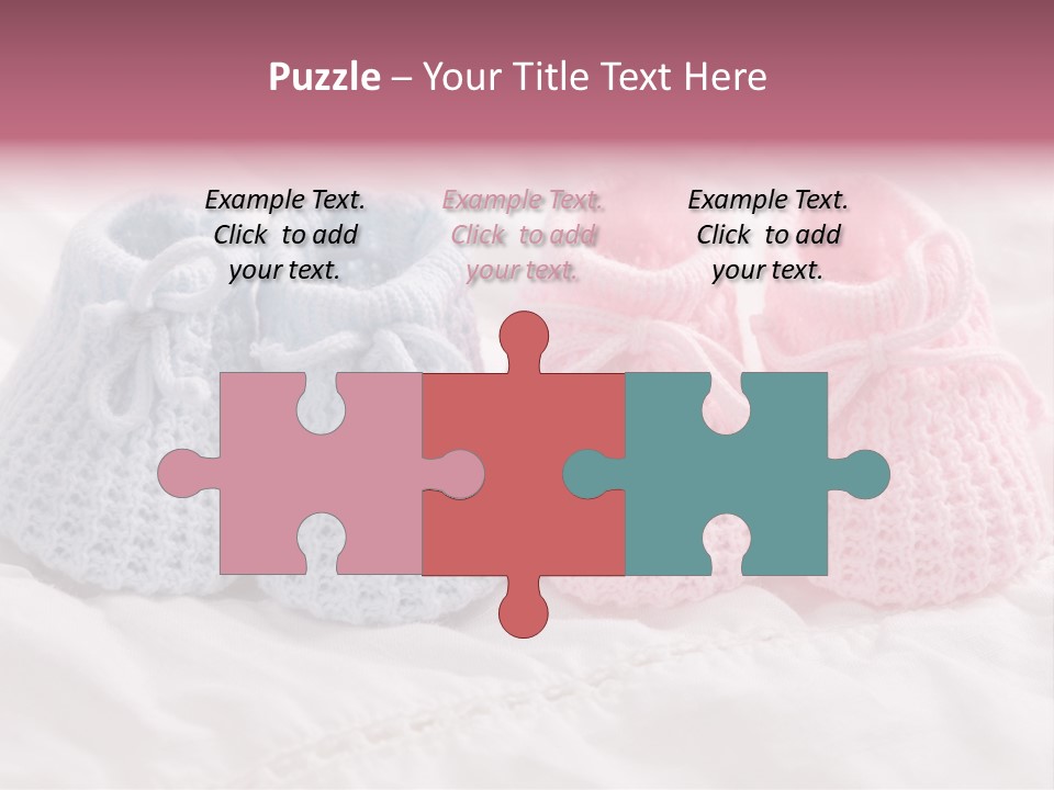 Infant Boy Crocheted PowerPoint Template