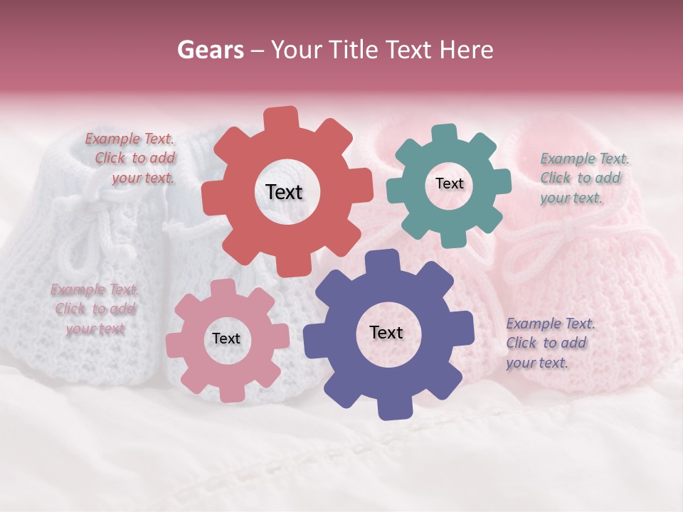 Infant Boy Crocheted PowerPoint Template