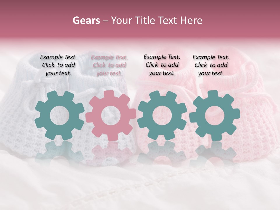 Infant Boy Crocheted PowerPoint Template