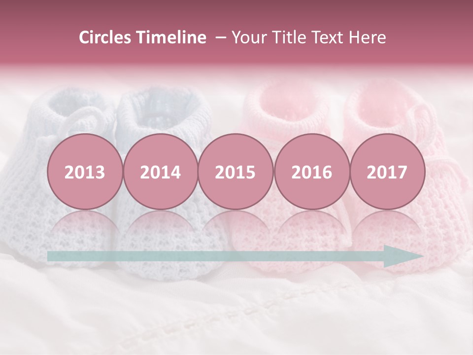 Infant Boy Crocheted PowerPoint Template