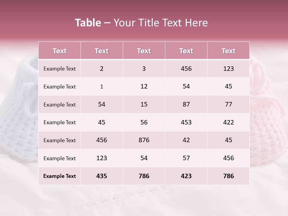 Infant Boy Crocheted PowerPoint Template