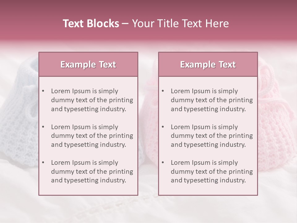 Infant Boy Crocheted PowerPoint Template