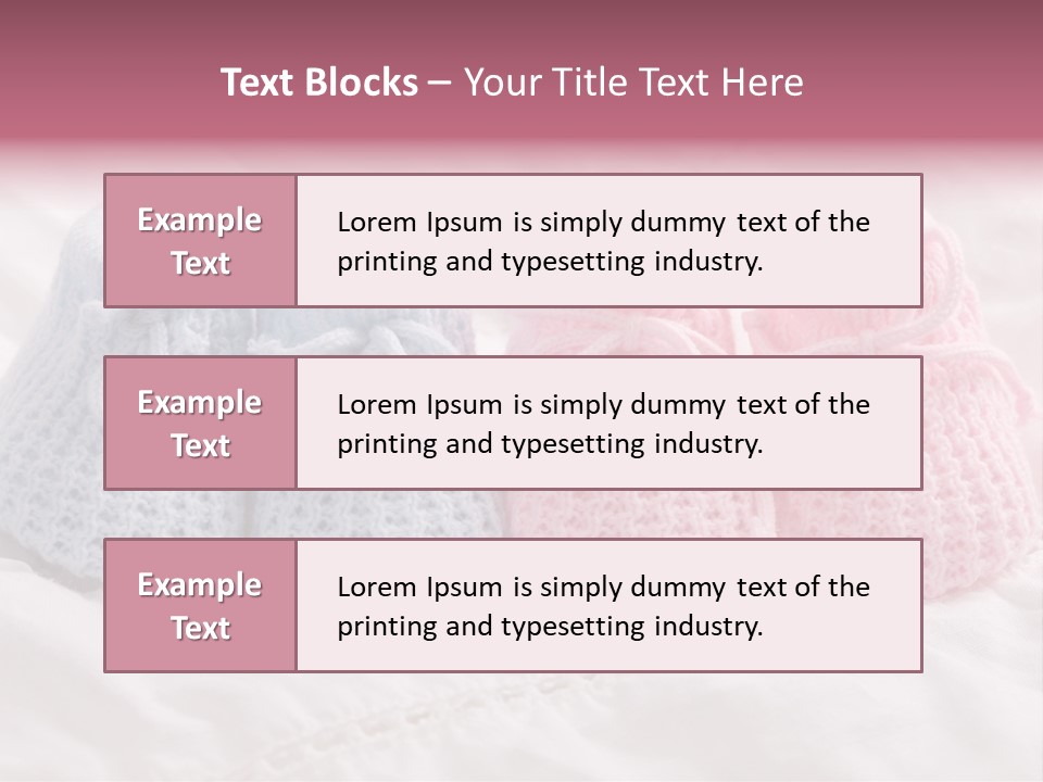 Infant Boy Crocheted PowerPoint Template