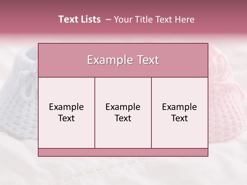 Infant Boy Crocheted PowerPoint Template