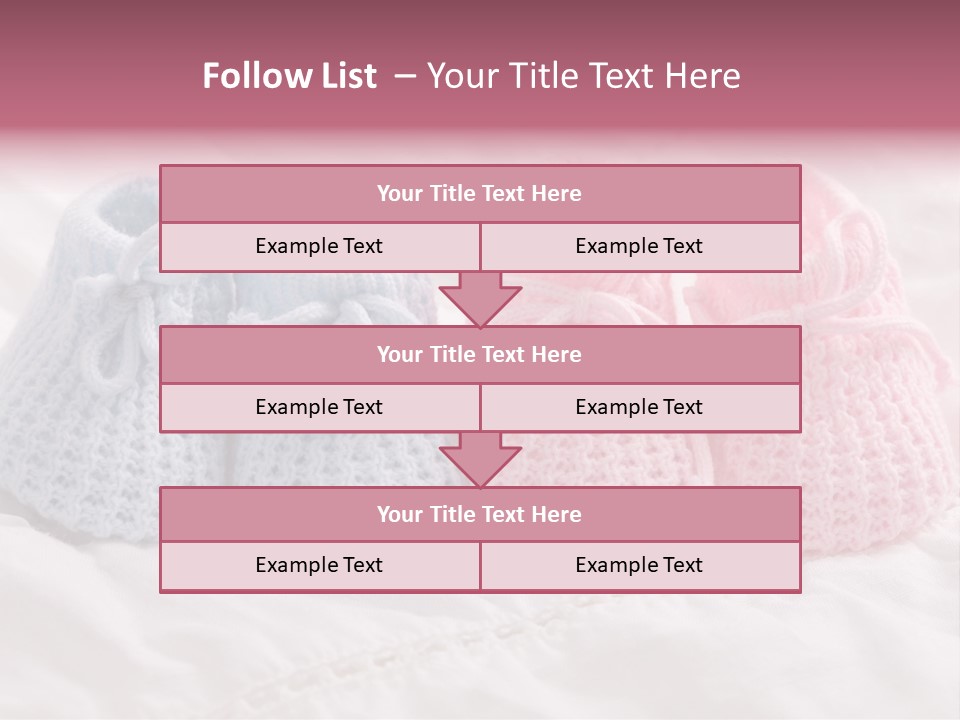 Infant Boy Crocheted PowerPoint Template