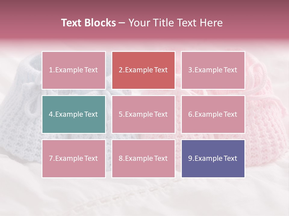 Infant Boy Crocheted PowerPoint Template