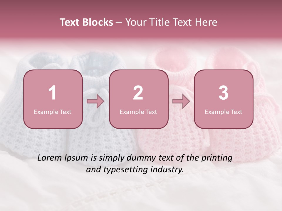 Infant Boy Crocheted PowerPoint Template