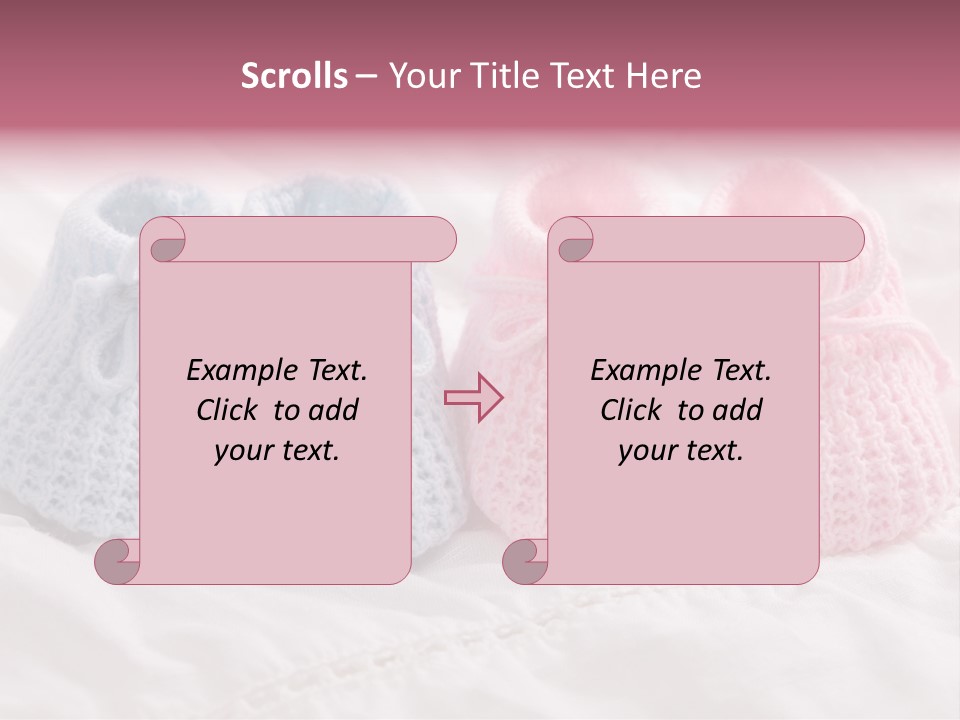 Infant Boy Crocheted PowerPoint Template