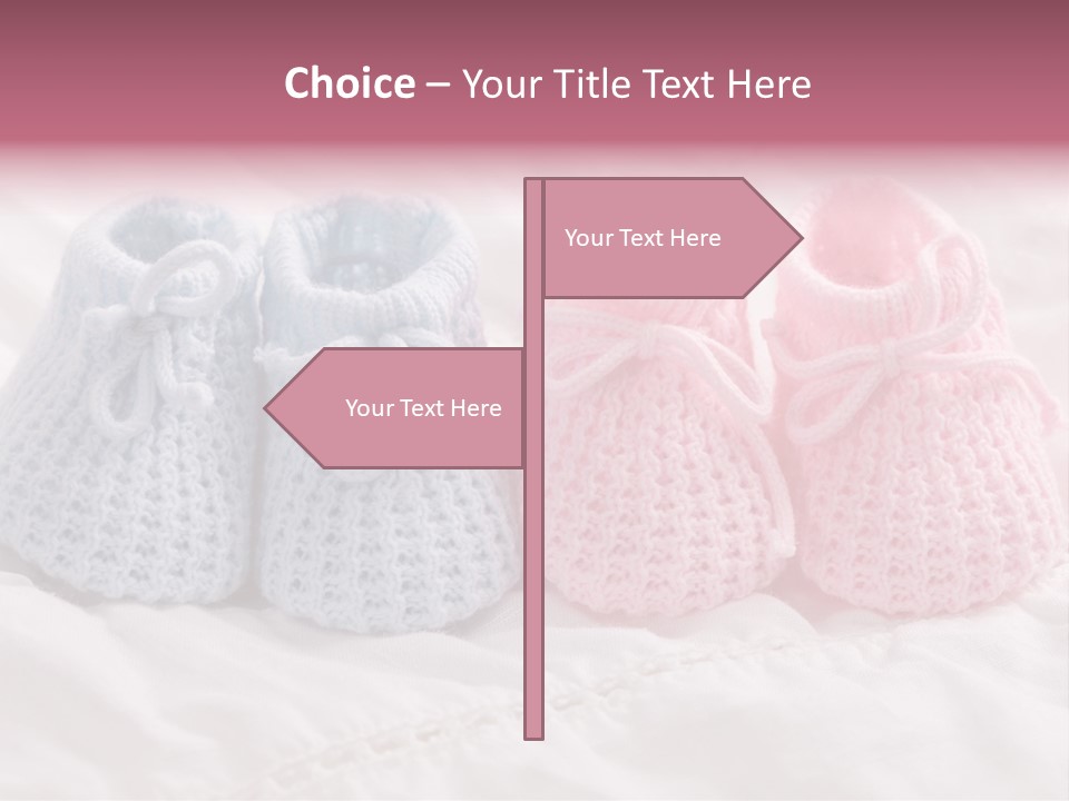 Infant Boy Crocheted PowerPoint Template