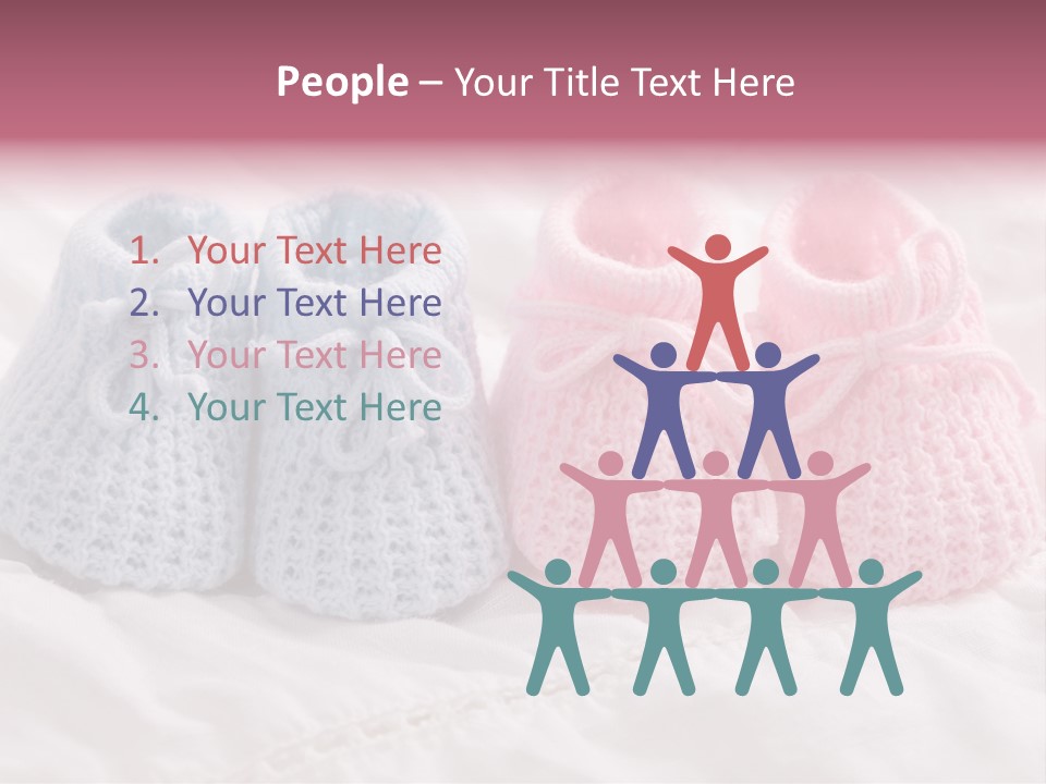 Infant Boy Crocheted PowerPoint Template