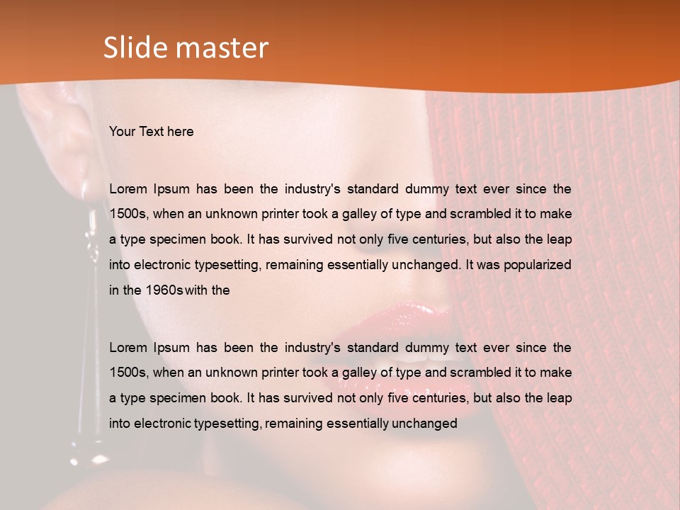 Cover Sensuality Big Eyes PowerPoint Template