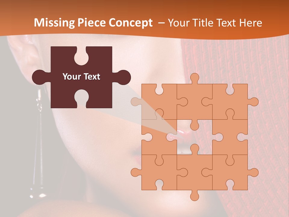 Cover Sensuality Big Eyes PowerPoint Template