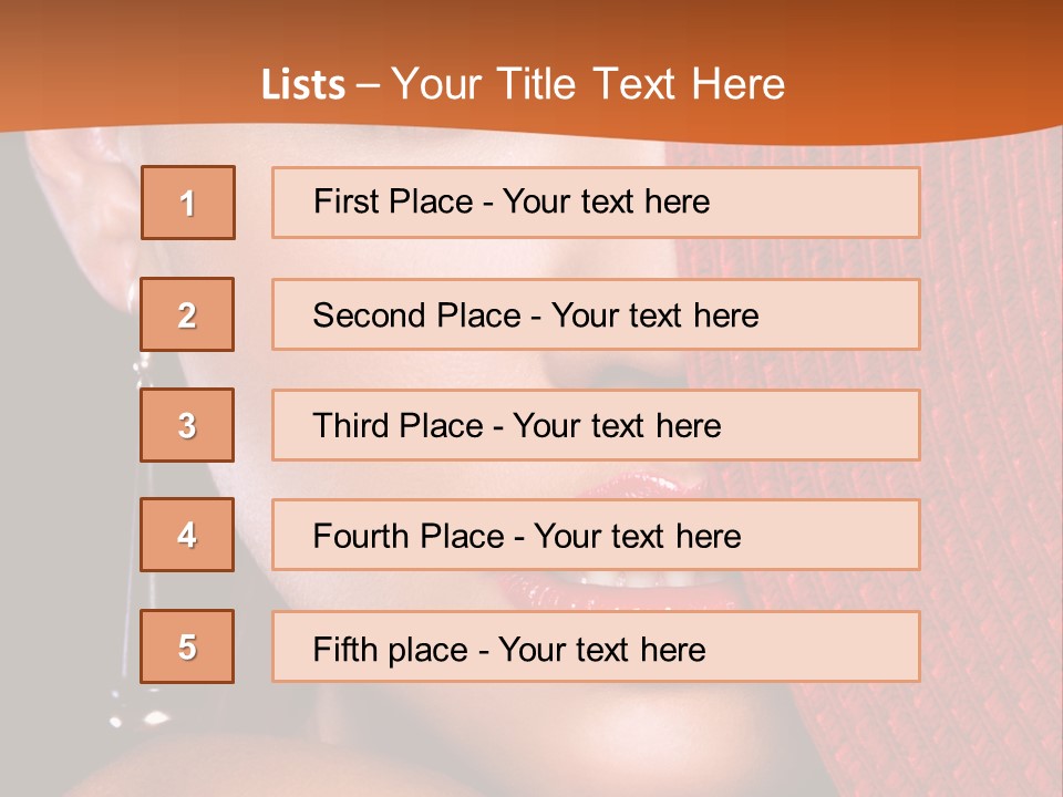 Cover Sensuality Big Eyes PowerPoint Template