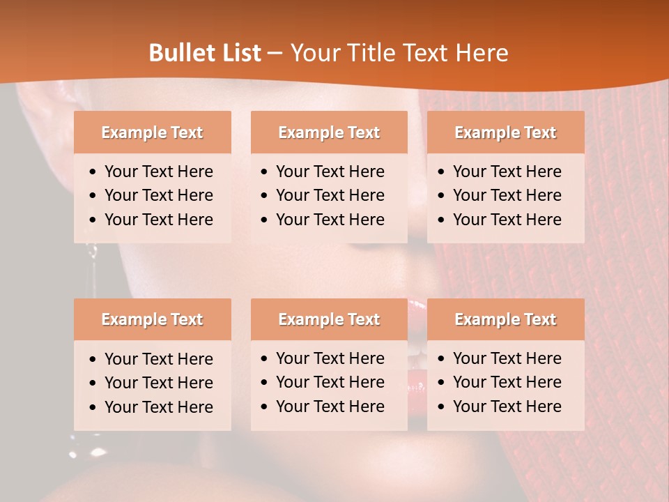 Cover Sensuality Big Eyes PowerPoint Template