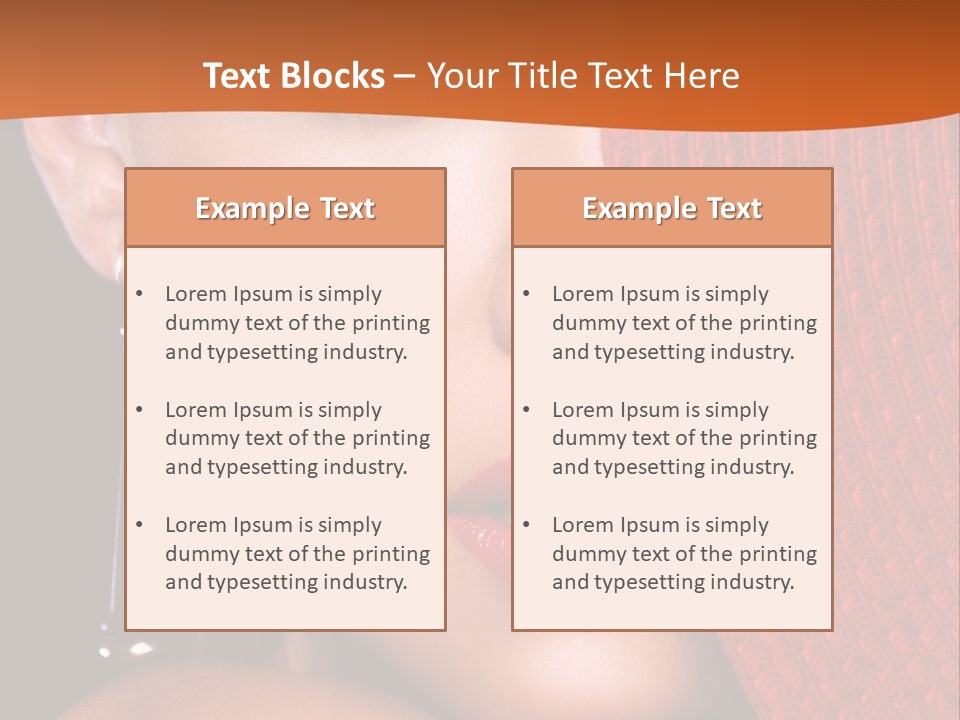 Cover Sensuality Big Eyes PowerPoint Template