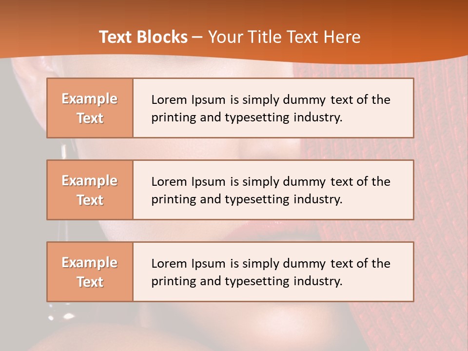 Cover Sensuality Big Eyes PowerPoint Template