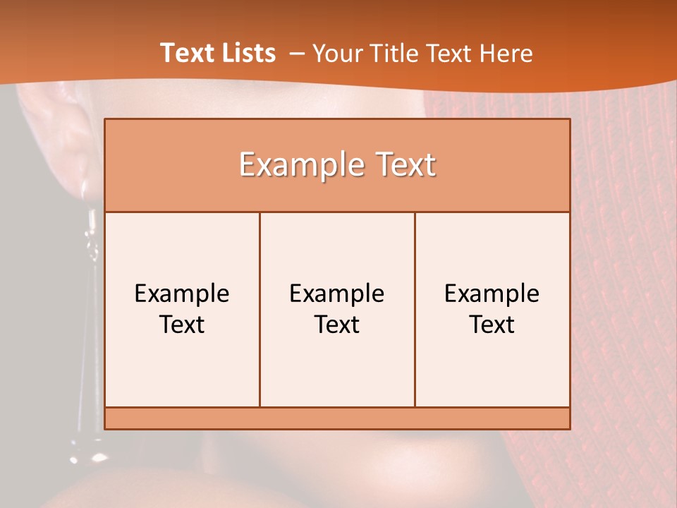 Cover Sensuality Big Eyes PowerPoint Template