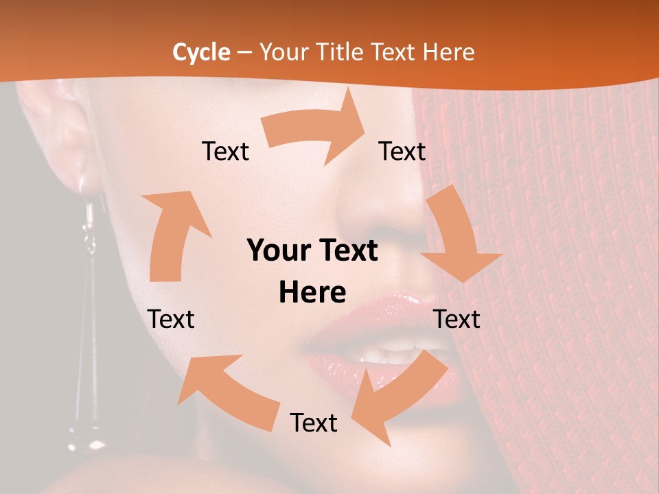 Cover Sensuality Big Eyes PowerPoint Template