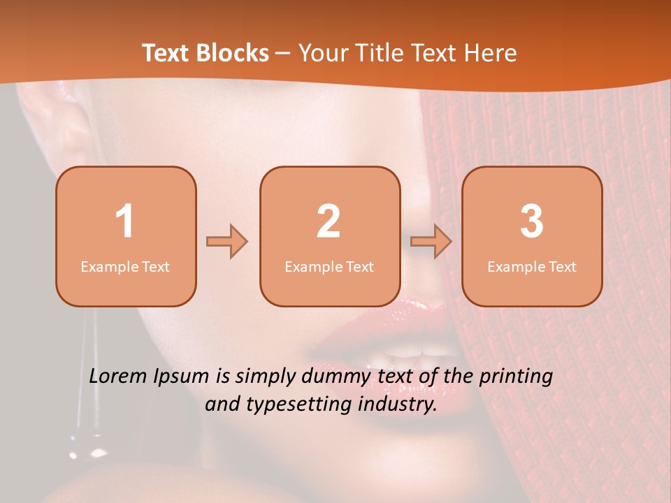 Cover Sensuality Big Eyes PowerPoint Template