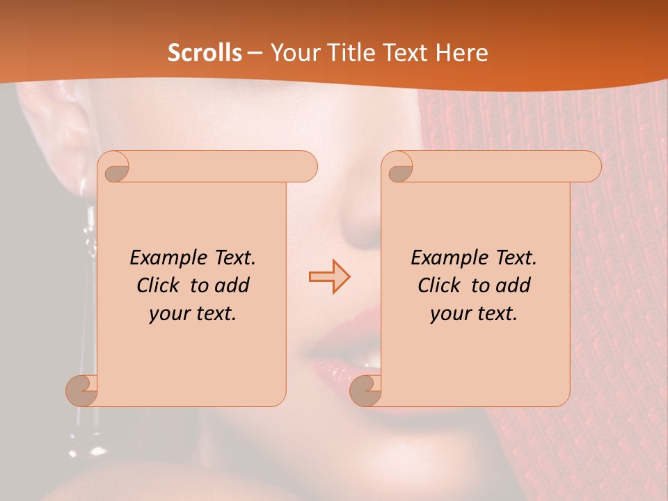 Cover Sensuality Big Eyes PowerPoint Template