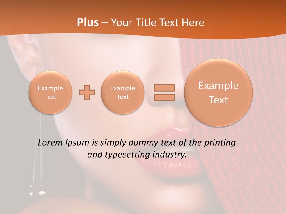 Cover Sensuality Big Eyes PowerPoint Template