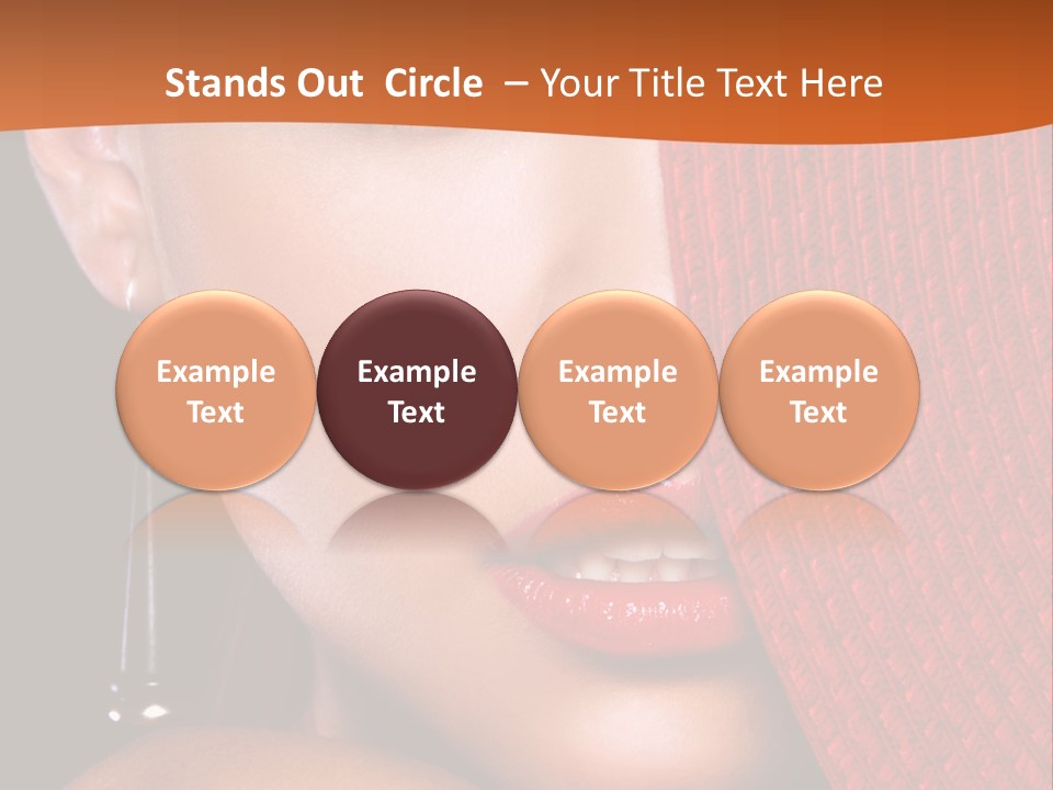 Cover Sensuality Big Eyes PowerPoint Template