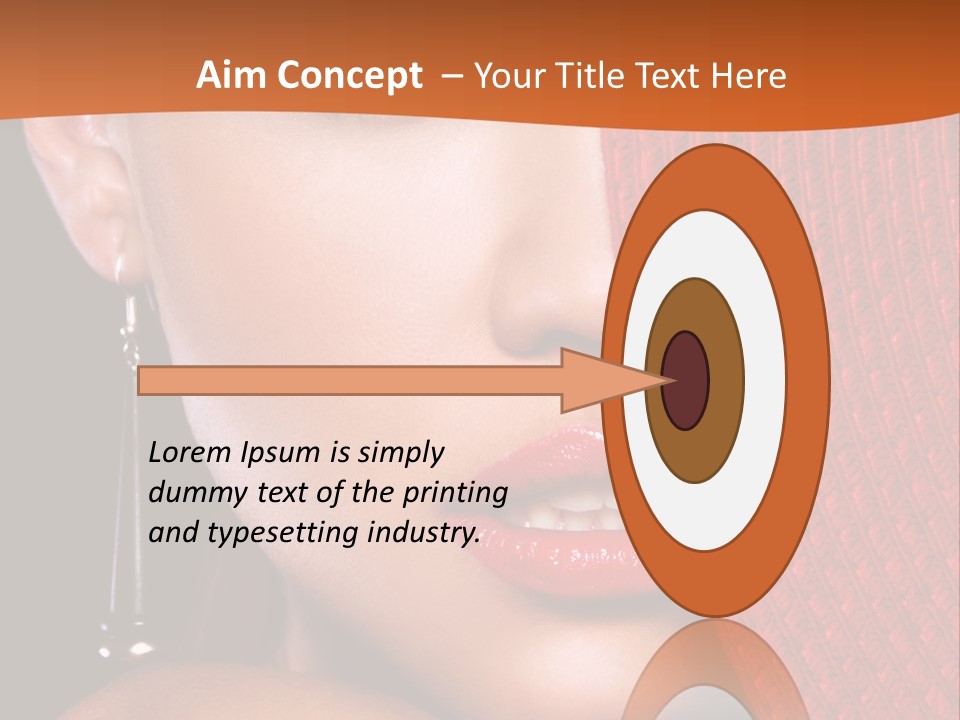 Cover Sensuality Big Eyes PowerPoint Template