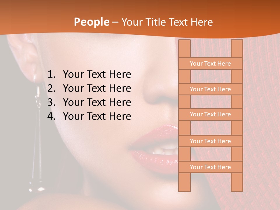 Cover Sensuality Big Eyes PowerPoint Template