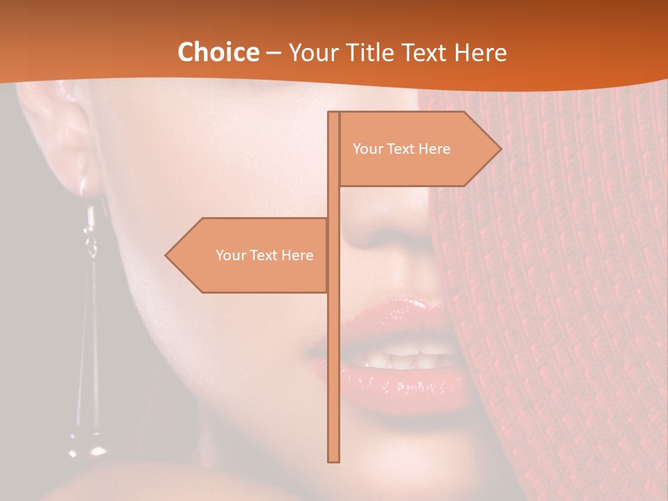 Cover Sensuality Big Eyes PowerPoint Template