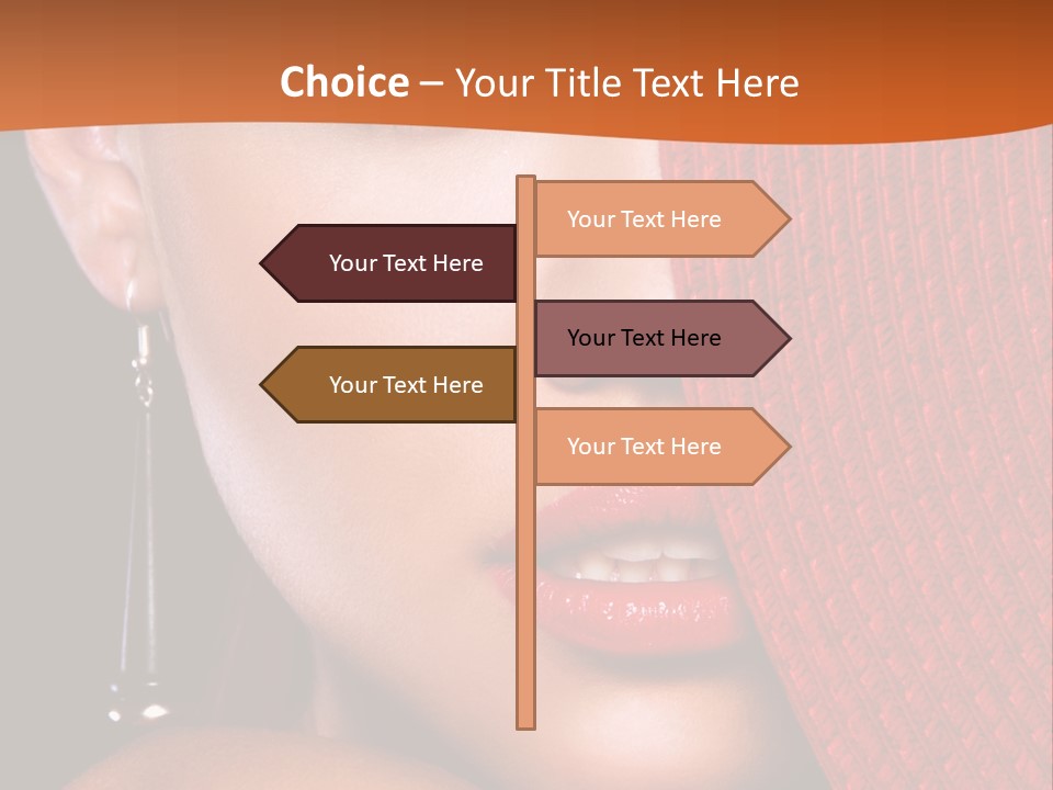 Cover Sensuality Big Eyes PowerPoint Template