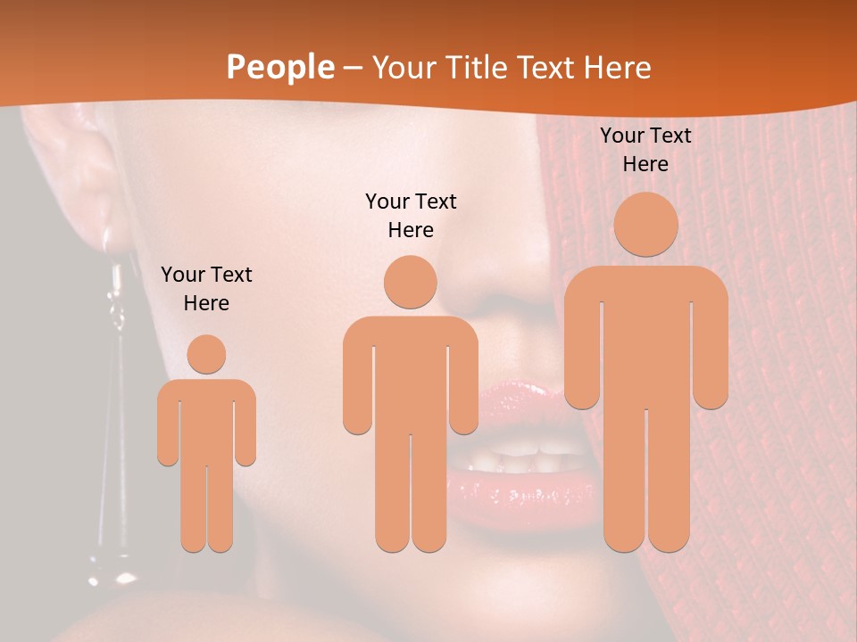 Cover Sensuality Big Eyes PowerPoint Template