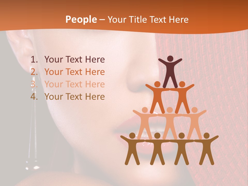 Cover Sensuality Big Eyes PowerPoint Template