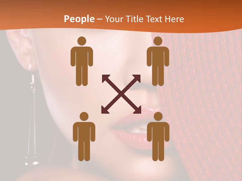 Cover Sensuality Big Eyes PowerPoint Template