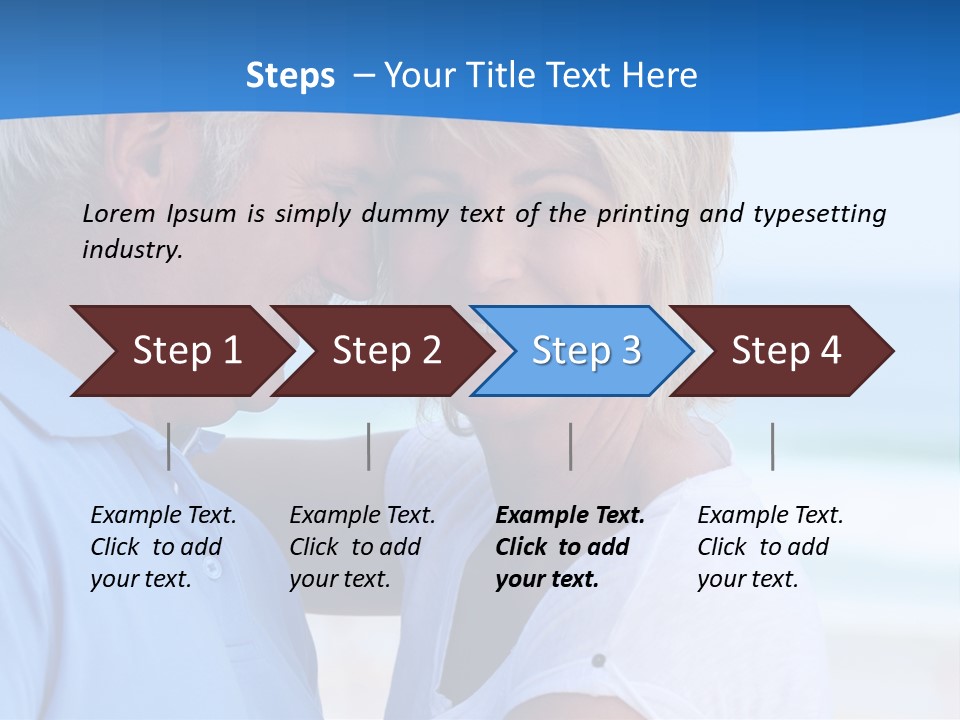 Holiday Retire Tropical PowerPoint Template