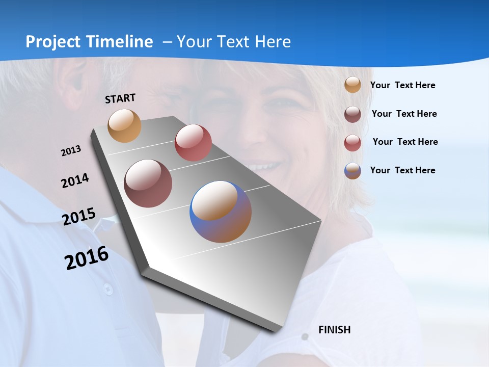 Holiday Retire Tropical PowerPoint Template