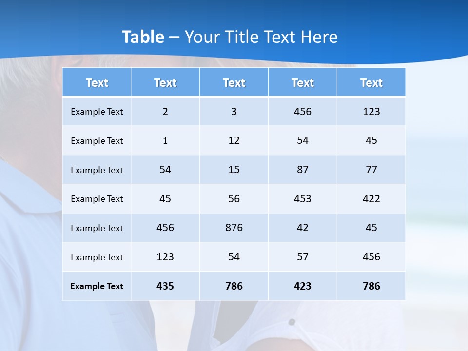 Holiday Retire Tropical PowerPoint Template