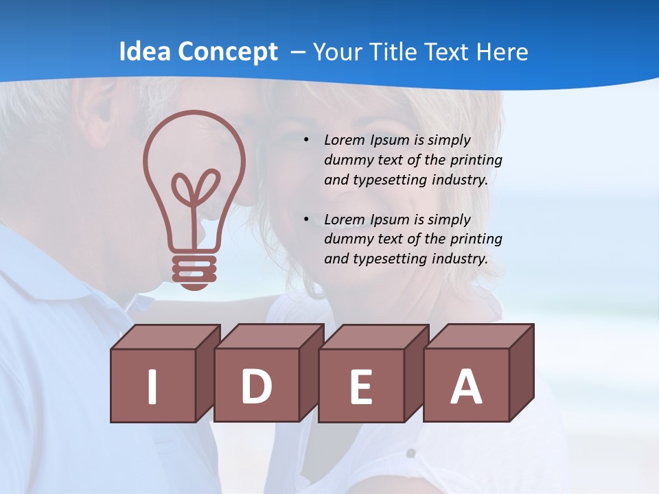 Holiday Retire Tropical PowerPoint Template